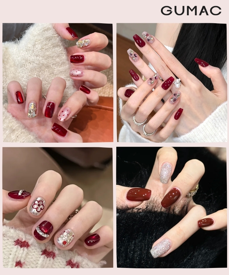 mau nail do kim tuyen noi bat