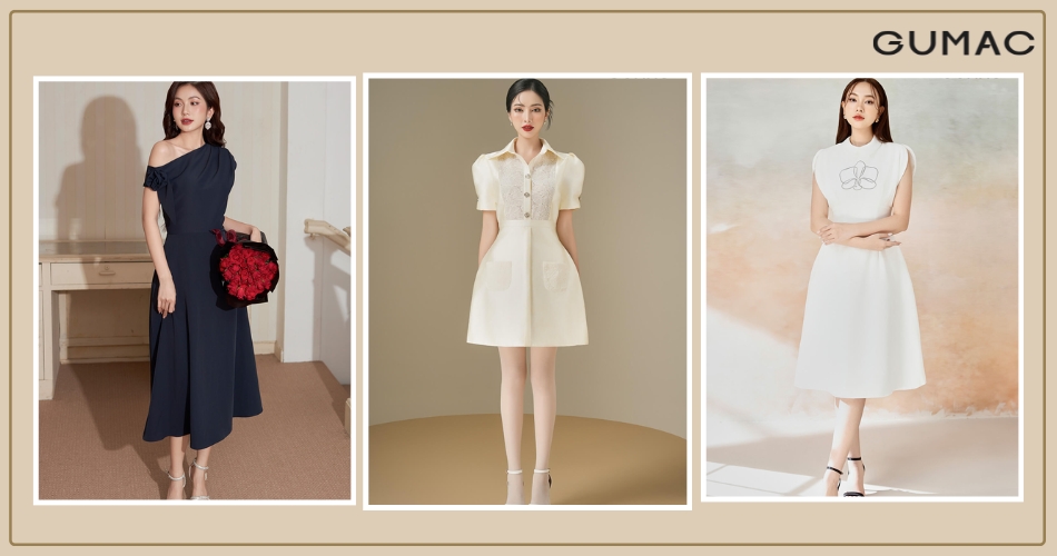 outfit du tiec sang trong voi nail kim tuyen