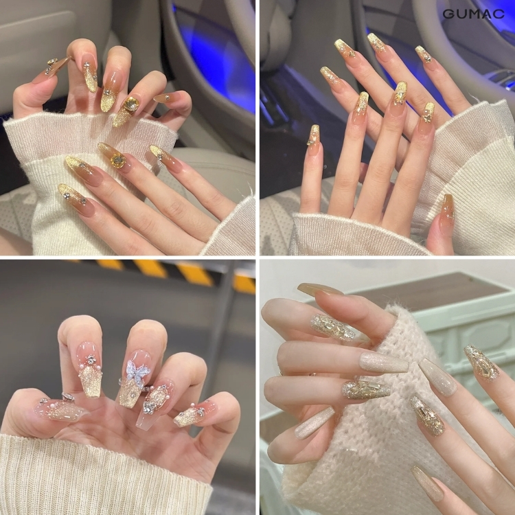 kieu nail vang mat meo may man