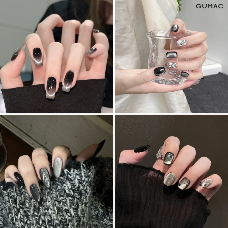 nail mat meo mau den