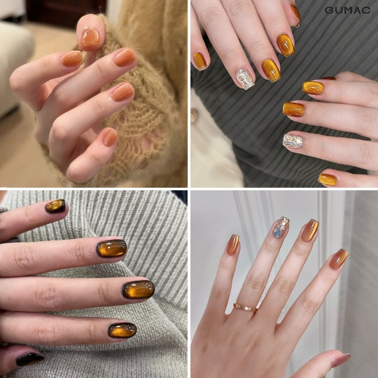 nhung mau nail mau cam mat meo