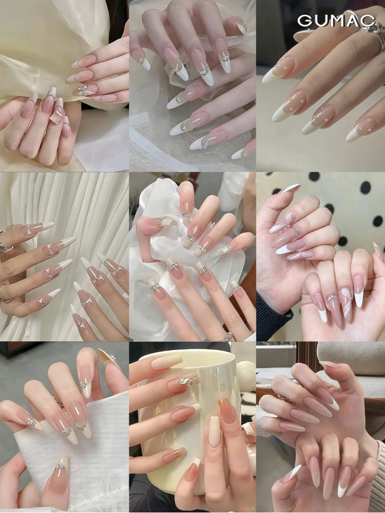 mau nail dau mong trang dep