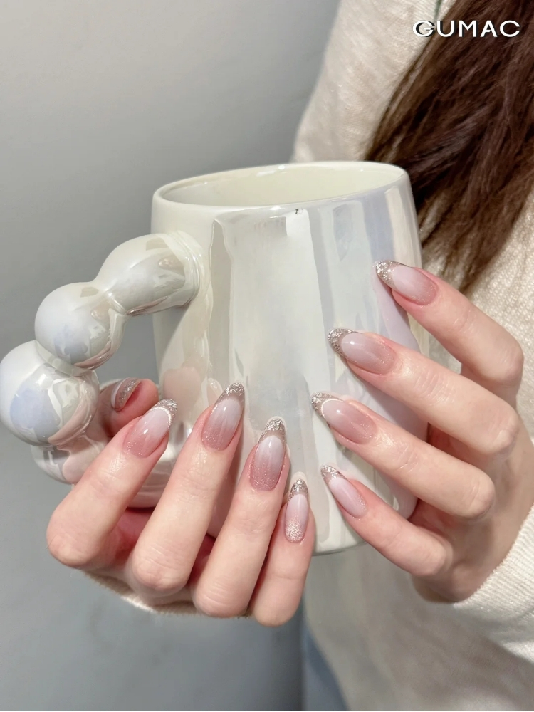 mau nail son dau mong ombre