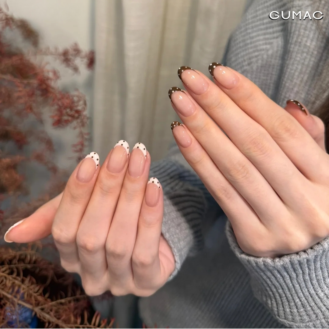 son nail french dau mong cham bi