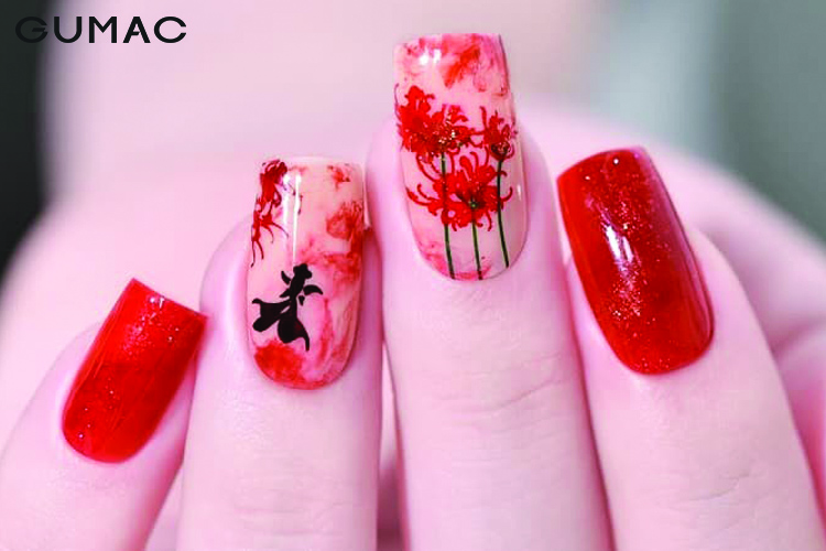 Cách vẽ mẫu nail Ombre hoa đơn giản sang trọng  Làm đẹp  Việt Giải Trí