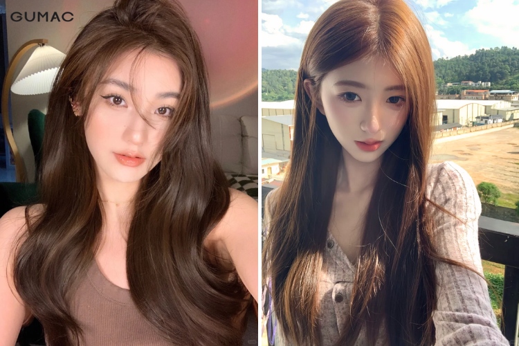 mau toc nu nau socola lanh