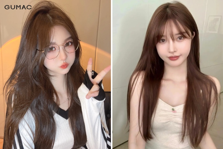 mau toc nu nau socola sang