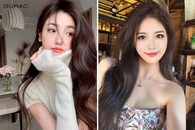 mau toc nu nau socola thuan