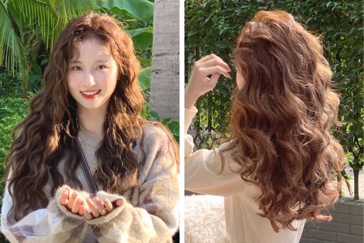 mau toc nhuom nau tay xinh dep khong can tay