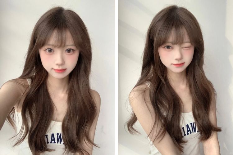 nhuom toc mau nau tram khong can tay