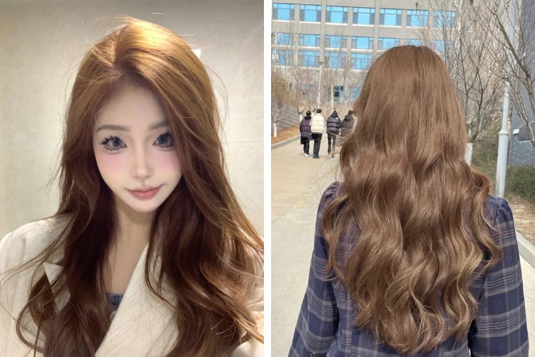 toc mau nau vang khong can tay