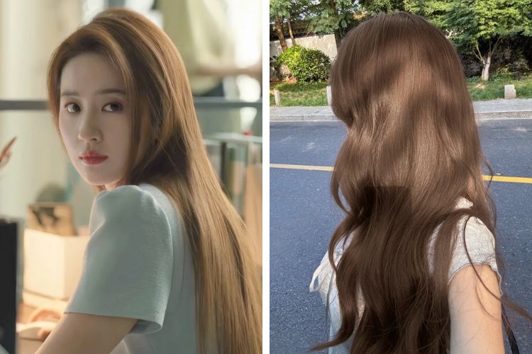 mau toc nau tra sua dep ma khong can tay