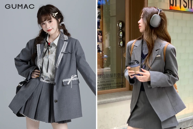 Set đồ màu xám
