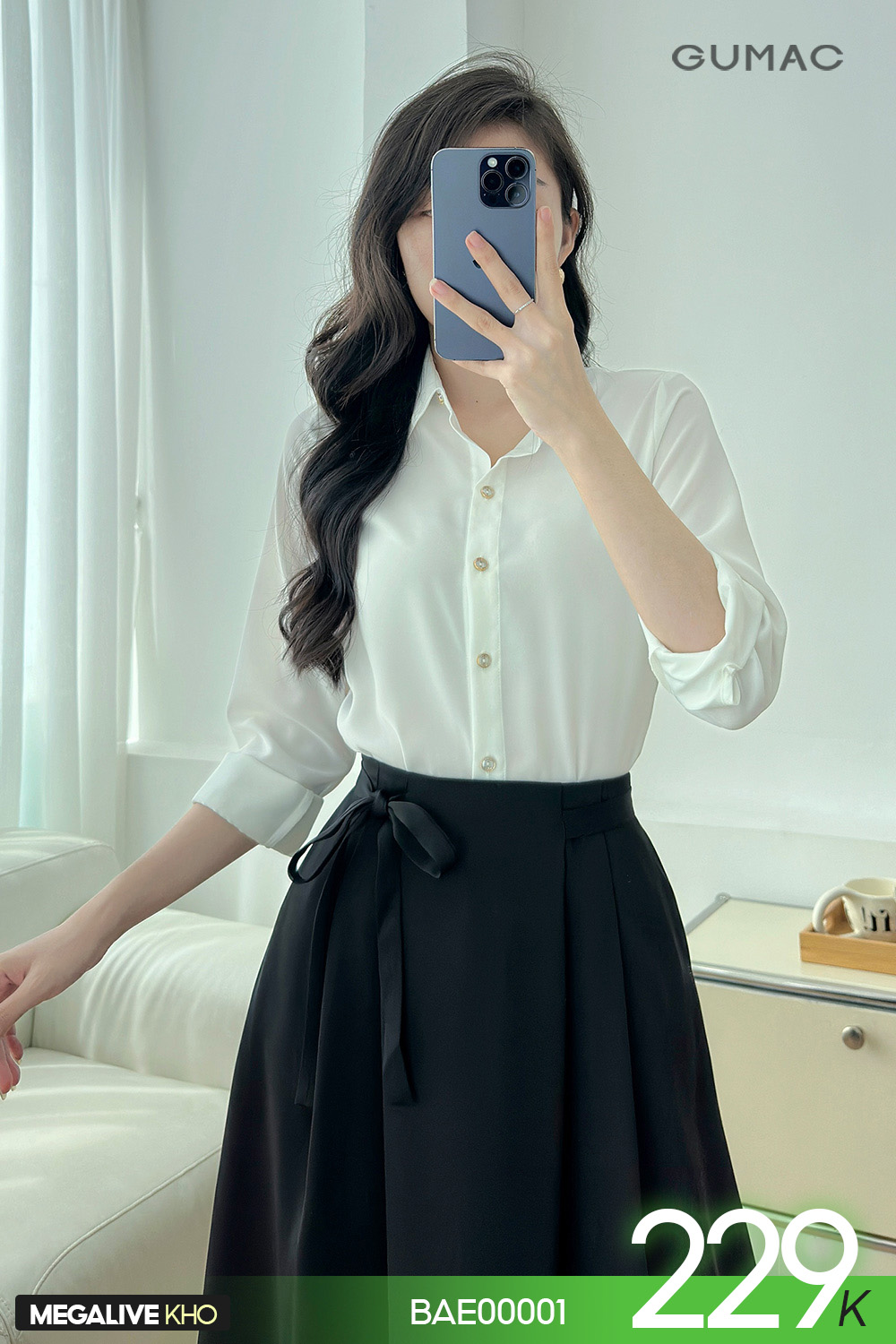 so mi nu gumac phoi chan vay tu 229k