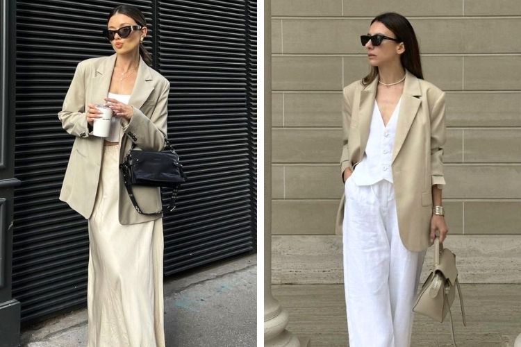 Outfit màu trung tính đơn giản