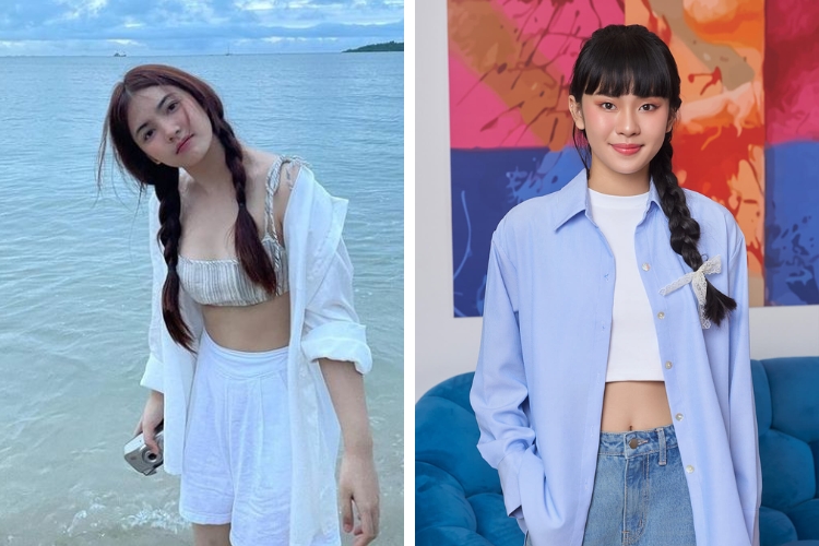 Thời trang đi biển với áo sơ mi oversize