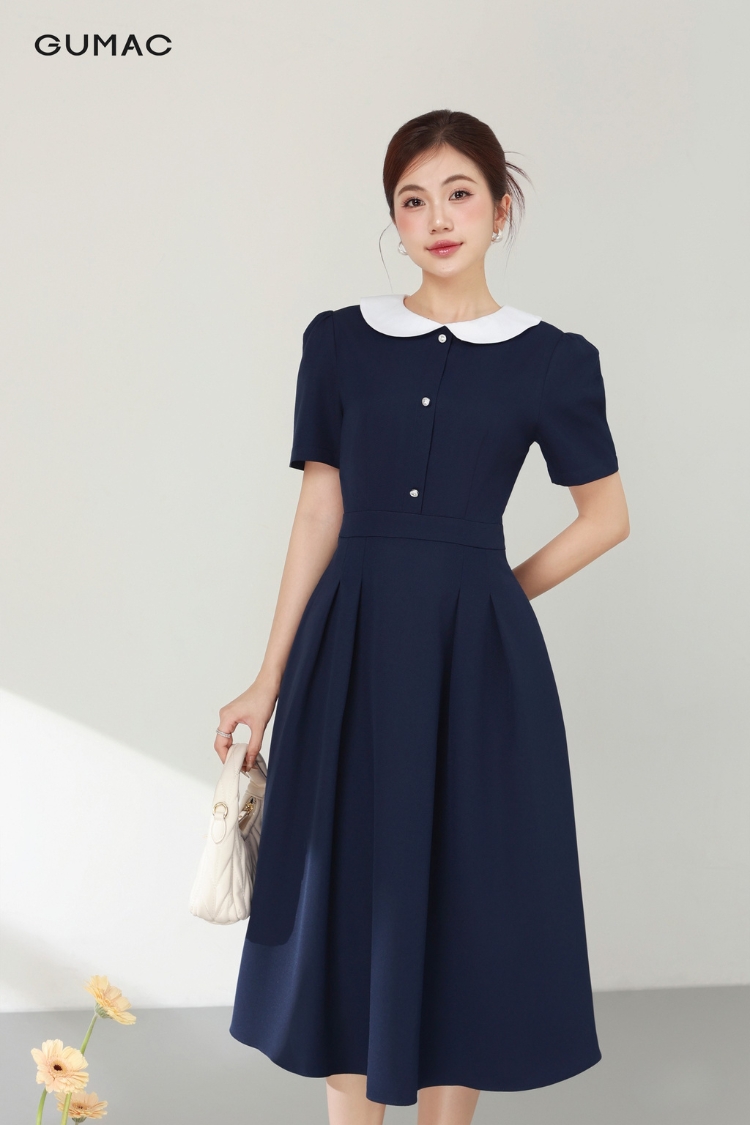 Váy đầm cổ bèo