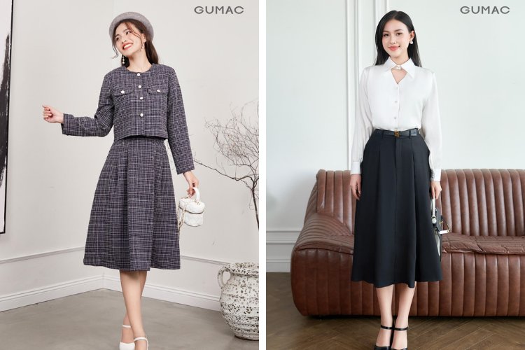 Gợi ý mix váy xòe cho nàng đi Văn Miếu