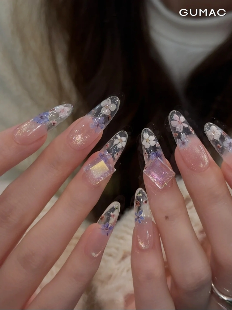 nail hoa kho trong gel