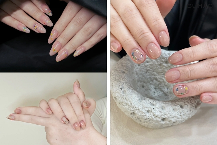 nhung nail an hoa kho mau sua