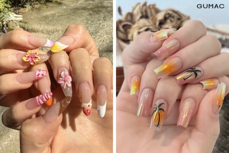 cac mau mong tay chu de nhiet doi