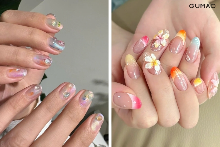 nail hoa tiet mua he