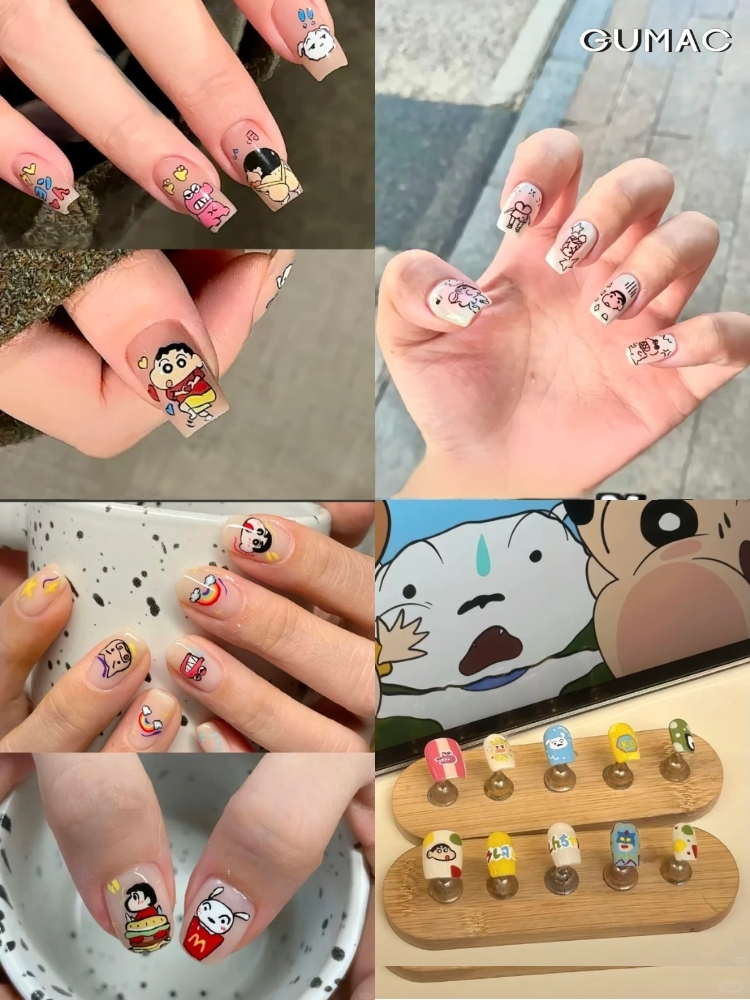 nail hoat hinh ngo nghinh shin cau be but chi