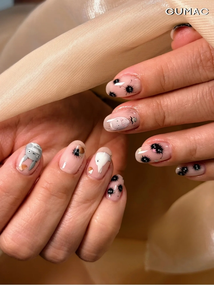 nail hoat hinh nhat ban totoro