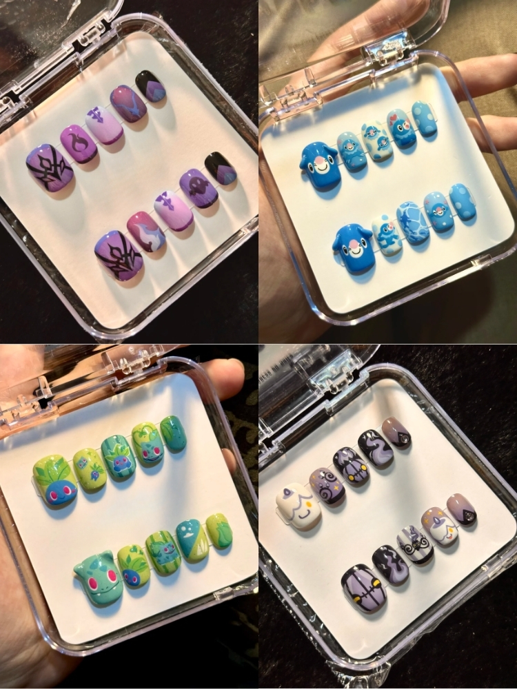 nail tay ve hoat hinh pokemon