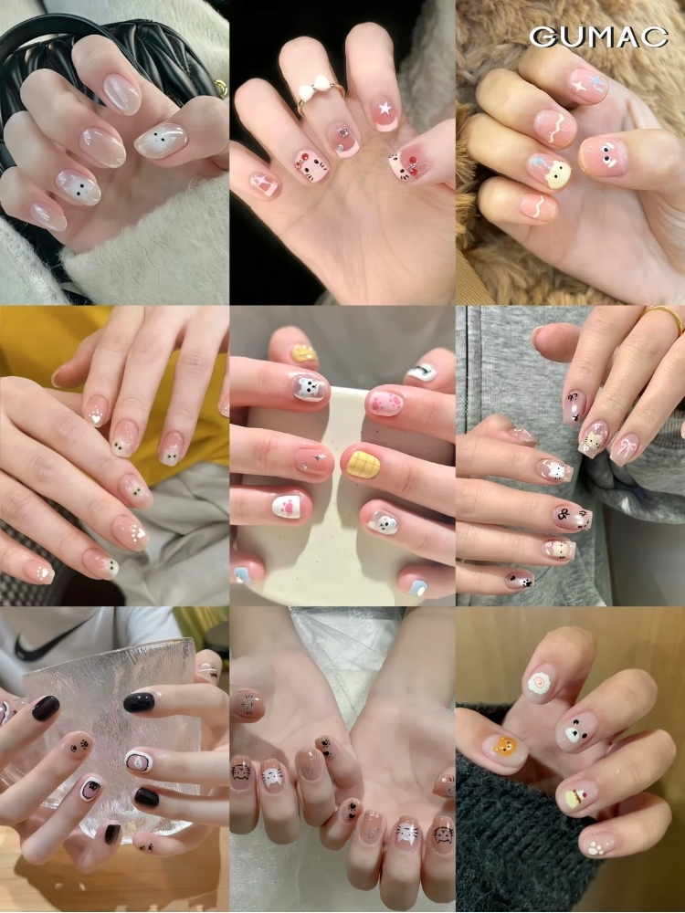 top mau nail hoat hinh hot nhat hien nay