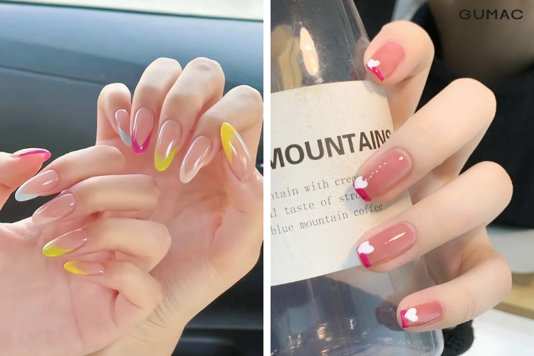 nhung mau son nail neon kieu phap trendy