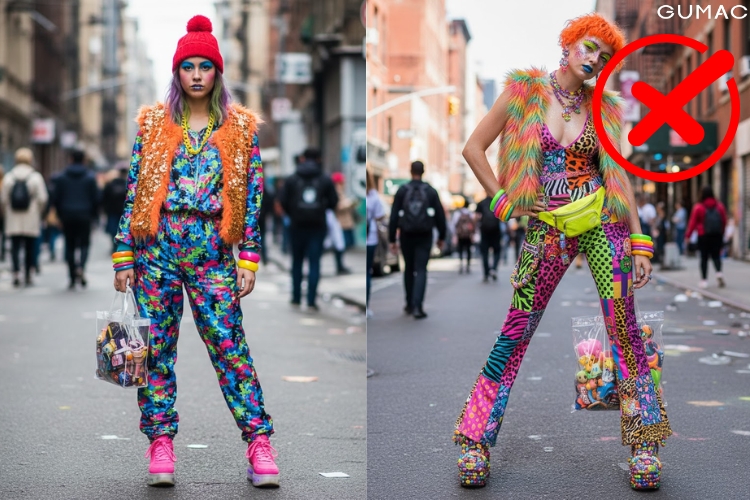 nguyen tac phoi mau quan ao de tranh an mac loe loet