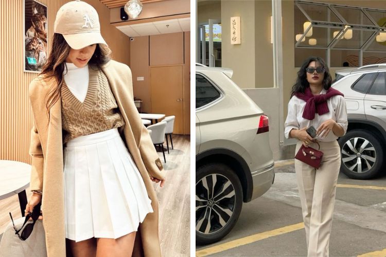 Gợi ý phối đồ chuẩn Old Money Fashion cho nàng
