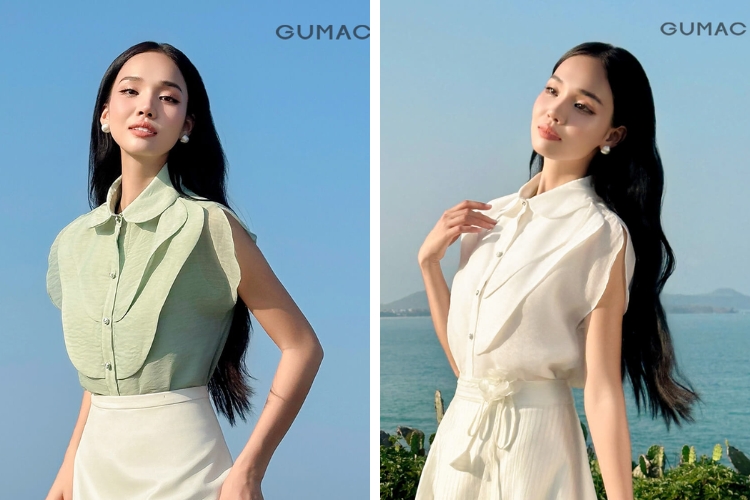 Phối áo kiểu rã tầng trong Sun Kissed Collection
