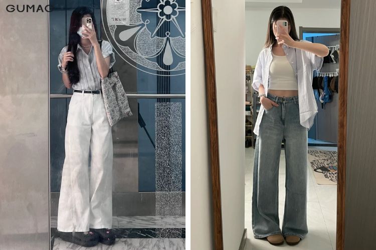 áo sơ mi tay ngắn phối với quần gì