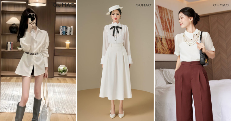 Chọn phụ kiện phối đồ phù hợp và ấn tượng với sơ mi trắng.