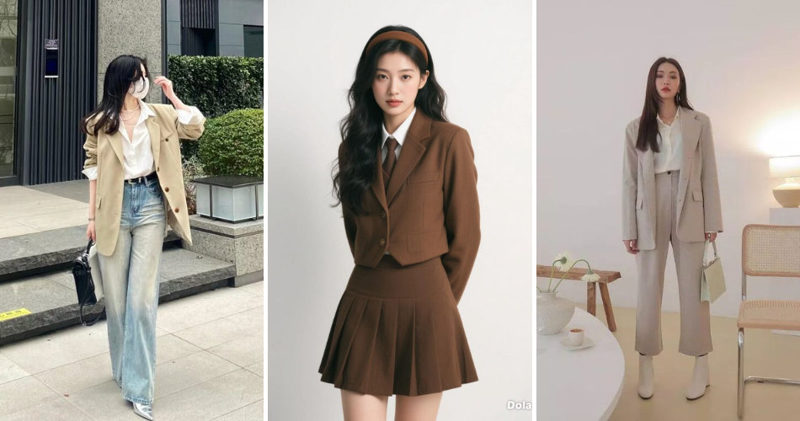 Sơ mi trắng mặc trong áo blazer dành cho những sự kiện trang trọng