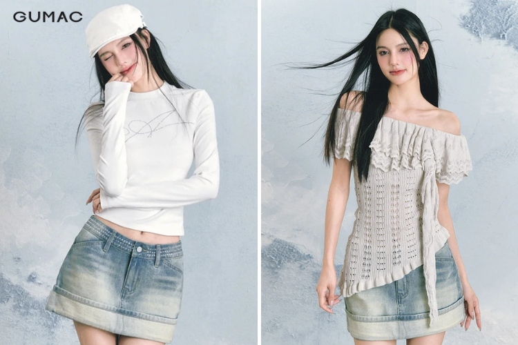 cân nhắc độ dài của váy jean