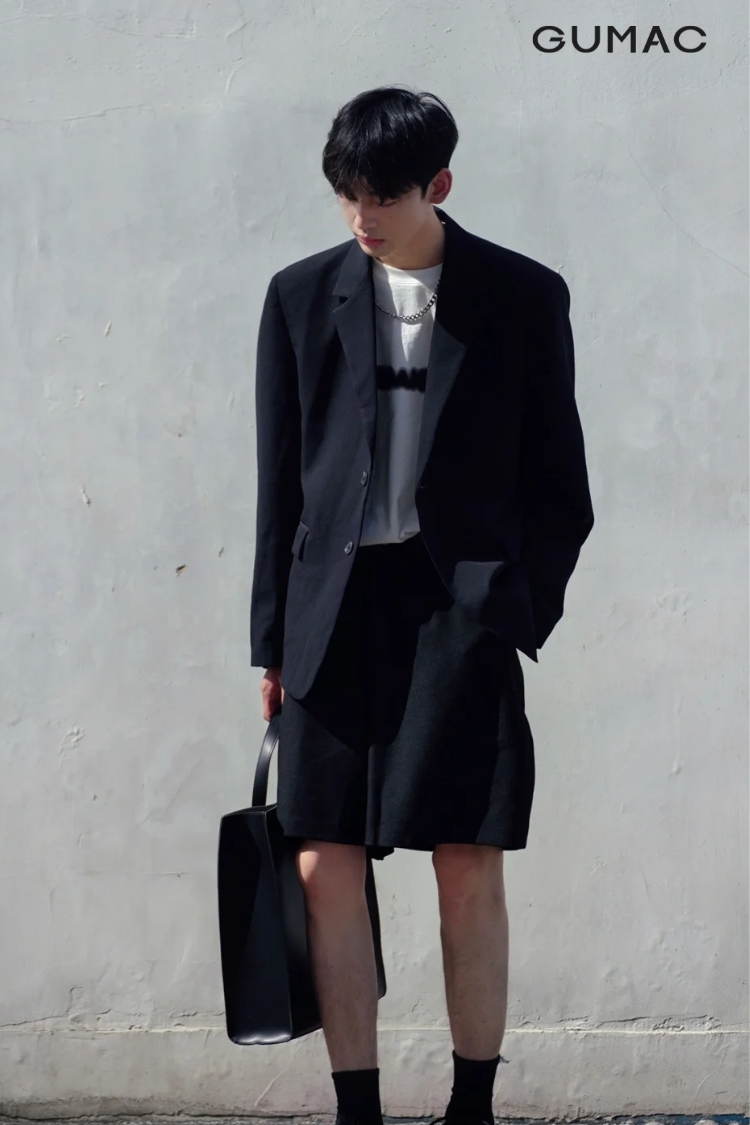 Phong cách mix blazer nam độc đáo cùng quần short