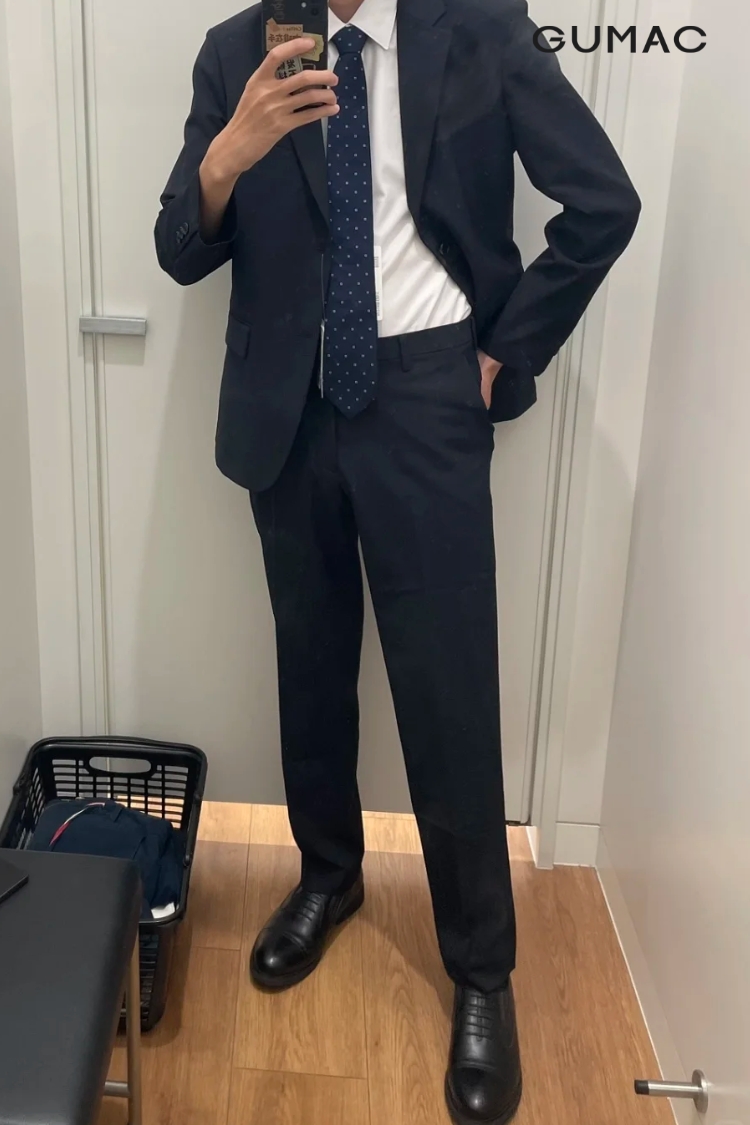 Mix blazer nam với quần tây