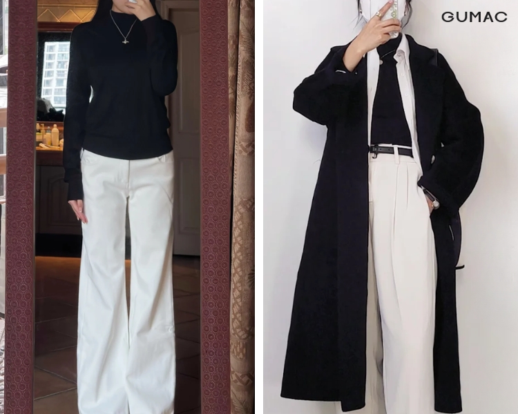 áo thun nữ màu đen tay dài