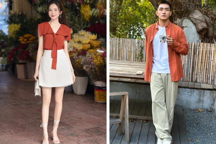 phối outfit cùng màu