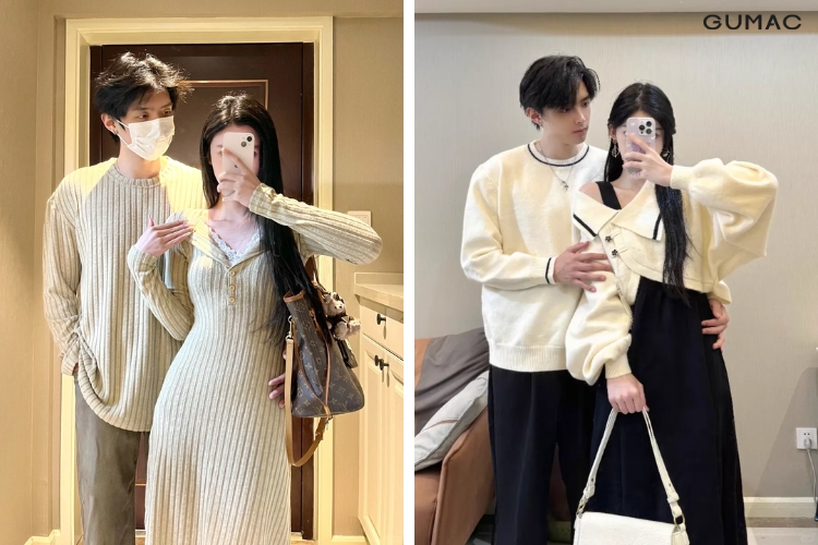 lên đồ đi chơi valentine với outfit cặp
