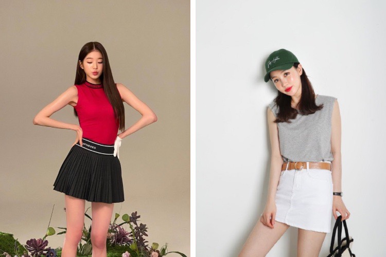 Trang phục đi bắn bida - Áo tanktop kết hợp chân váy Trang phục đi bắn bida - Áo tanktop kết hợp chân váy