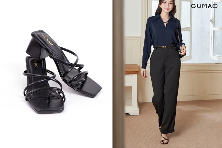 Giày sandal phù hợp với trang phục trẻ trung