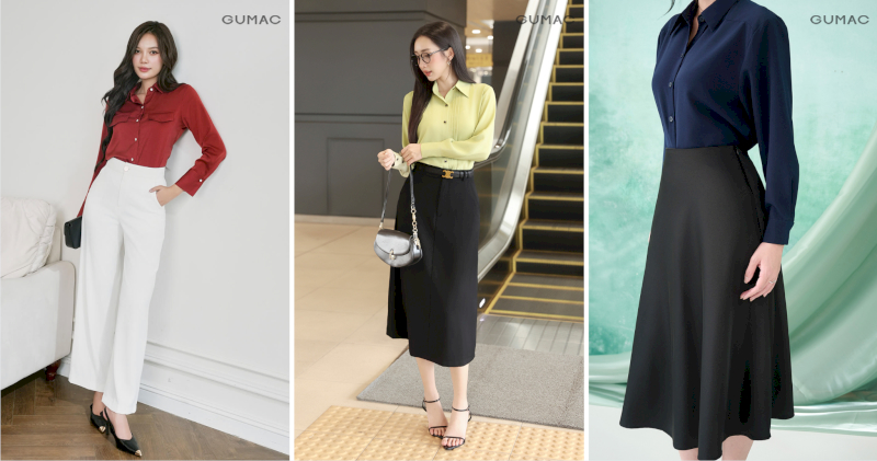Nổi bật và tươi mới khi phối những chiếc áo sơ mi màu rực rỡ cùng quần tây hoặc chân váy, mang lại vẻ ngoài thời thượng và tràn đầy sức sống.