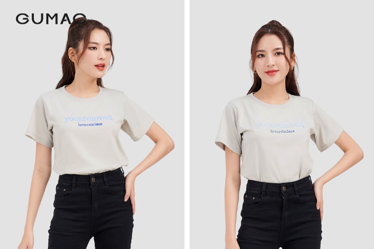 quan jean den phoi voi ao tong mau lanh