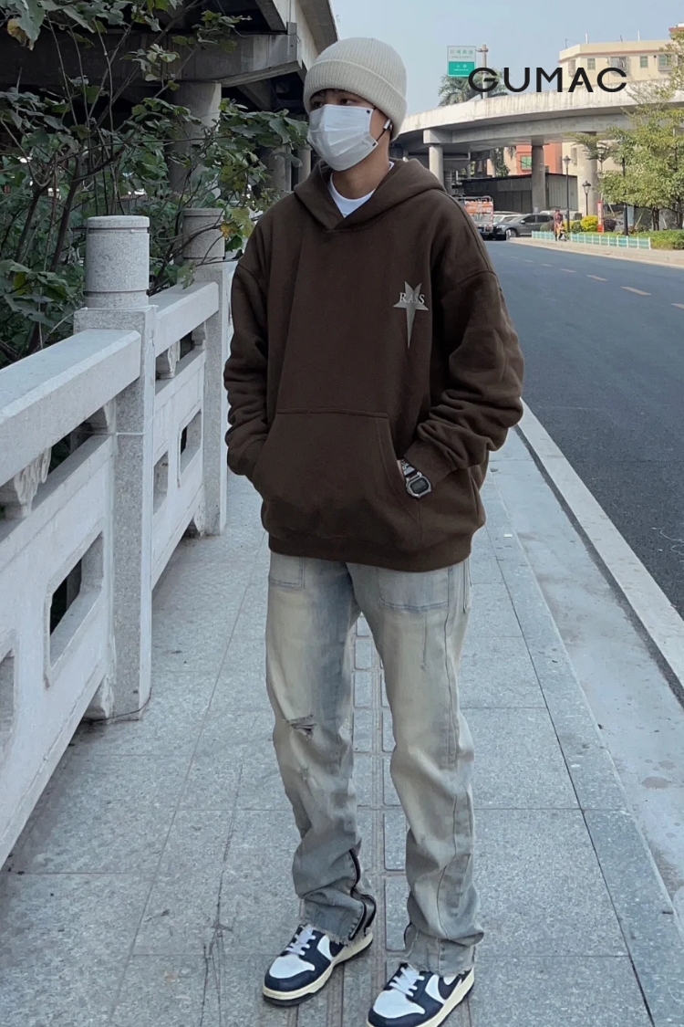 Mix đồ hoodie nam vào mùa đông