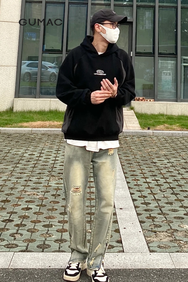 Mang hoodie nam theo outfit đường phố
