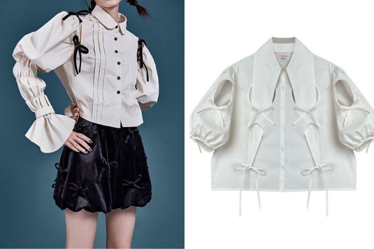 trang phục đính nơ